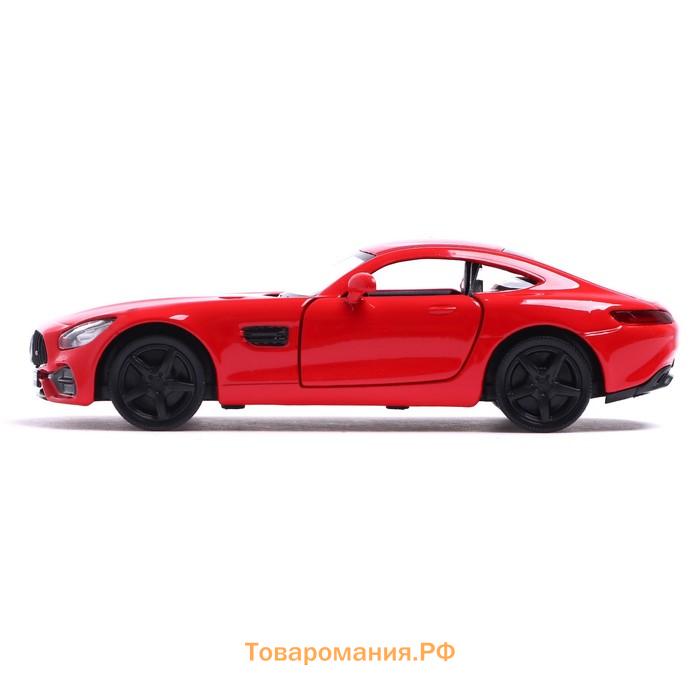 Машина металлическая MERCEDES-AMG GT S, 1:32, открываются двери, инерция, цвет красный