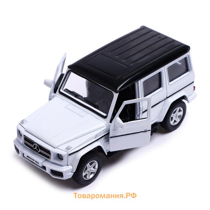 Машина металлическая MERCEDES-BENZ G63 AMG, 1:32, открываются двери, инерция, цвет белый