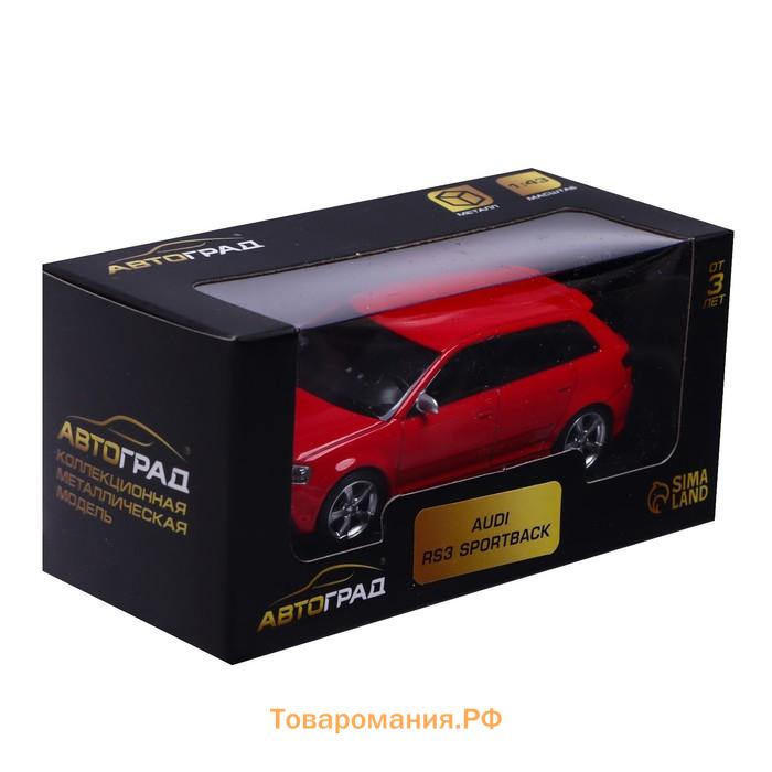 Машина металлическая AUDI RS3 SPORTBACK, 1:43, цвет красный