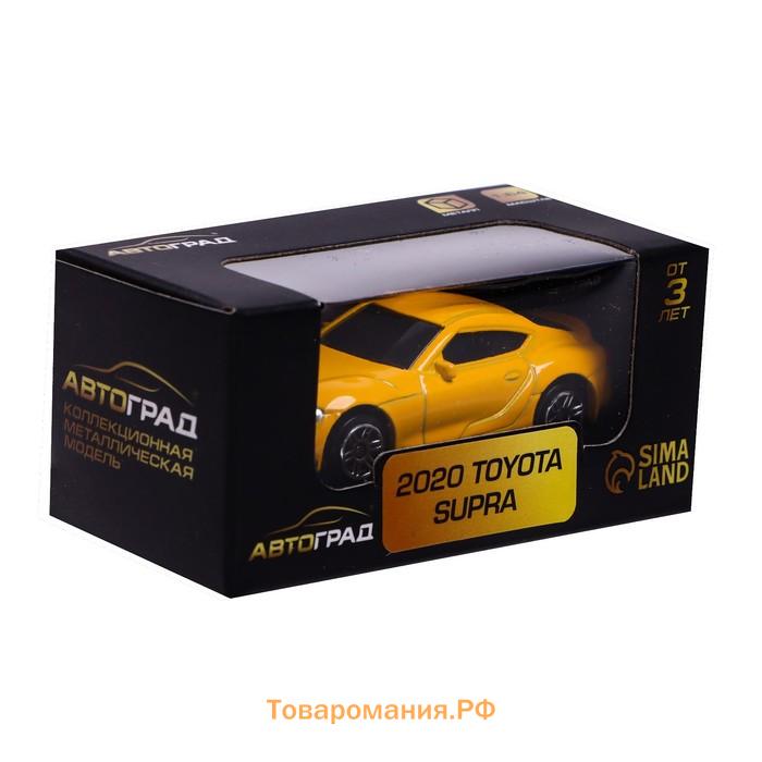 Машина металлическая TOYOTA SUPRA, 1:64, цвет жёлтый