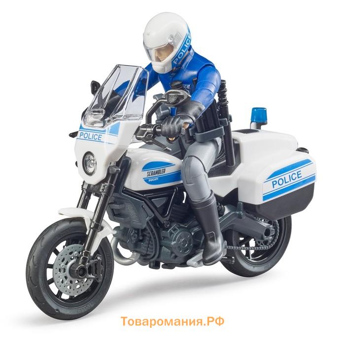 Игровой набор Мотоцикл Scrambler Ducati с фигуркой полицейского