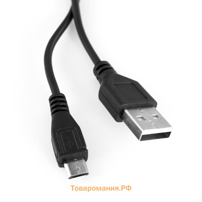 Светильник сенсорный "2 сердца" LED USB (90см) от батареек 3xАА черный 18х5,5х18 см