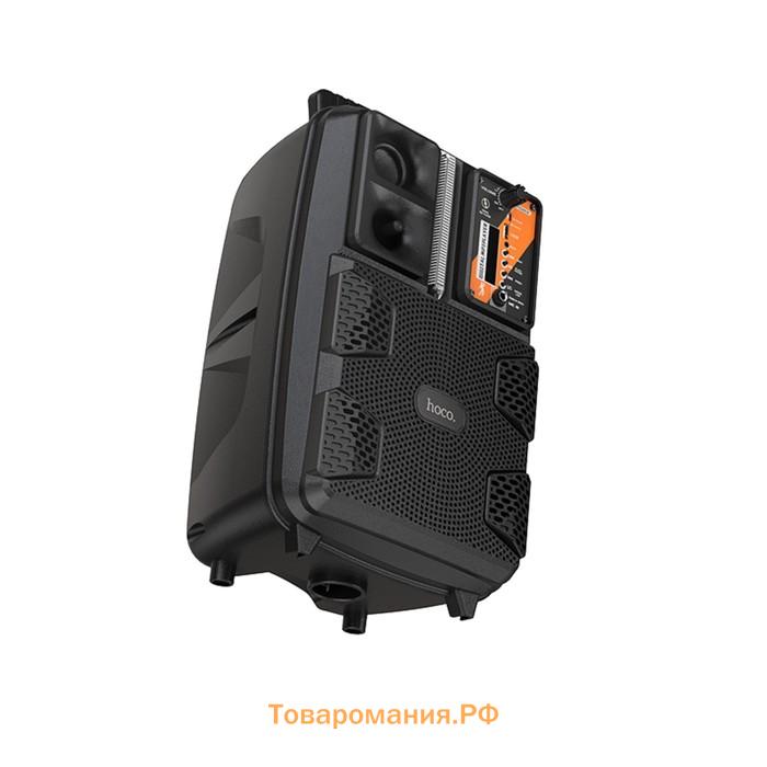 Портативная колонка Hoco BS37, 10 Вт, 1800 мАч, BT 5.0, microSD, USB, AUX, FM, микрофон, черная