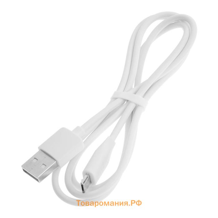 Кабель Hoco X1, microUSB - USB, 2.4 А, 1 м, белый