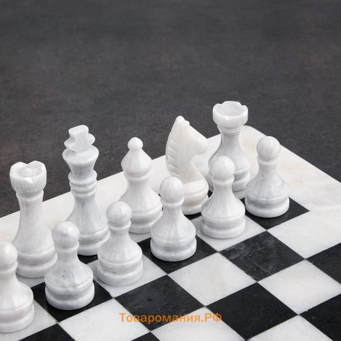 Шахматы «Элит», белый/черный,  доска 40х40 см, оникс