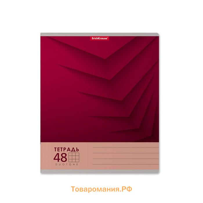 Тетрадь 48 листов в клетку, ErichKrause Duotone Next, обложка мелованный картон, блок офсет 100% белизна, МИКС