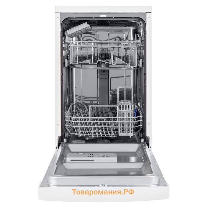 Посудомоечная машина MAUNFELD MWF08B, класс А++, 9 комплектов, 6 программ ,белая