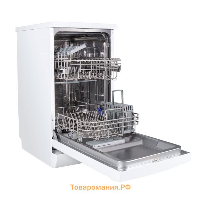 Посудомоечная машина MAUNFELD MWF08B, класс А++, 9 комплектов, 6 программ ,белая