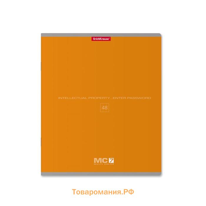 Тетрадь 48 листов в клетку, ErichKrause MC-7, обложка мелованный картон, блок офсет 100% белизна, МИКС