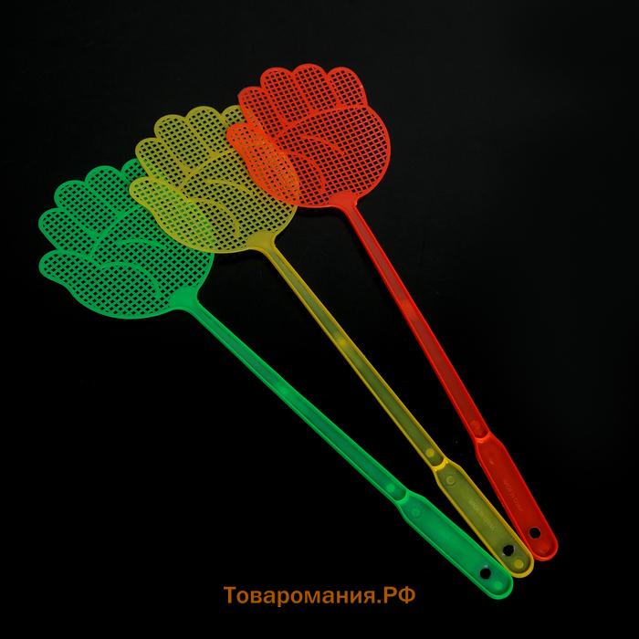 Мухобойка для защиты от насекомых «Рука», 41×11 см, цвет МИКС