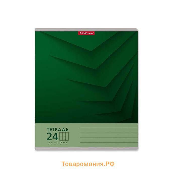 Тетрадь 24 листа в клетку ErichKrause Duotone Next, обложка мелованный картон, блок офсет, белизна 100%, МИКС