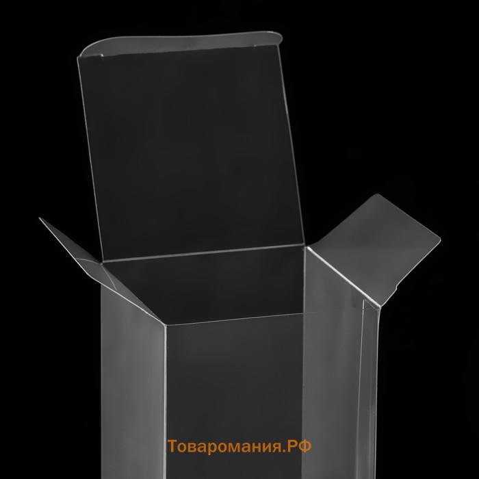 Складная коробка из PVC 6×6×10 см