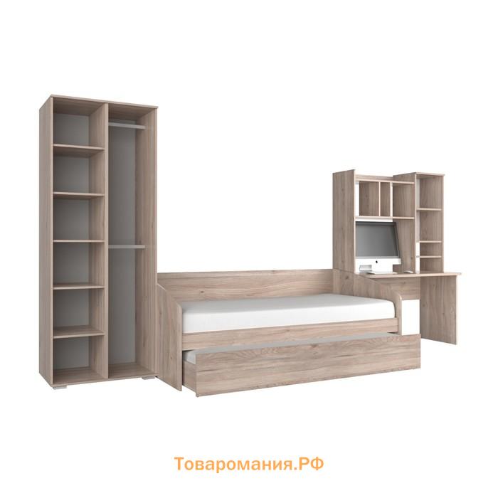 Комплект детской мебели «Лайк К11», ЛДСП, цвет дуб мария / фуксия