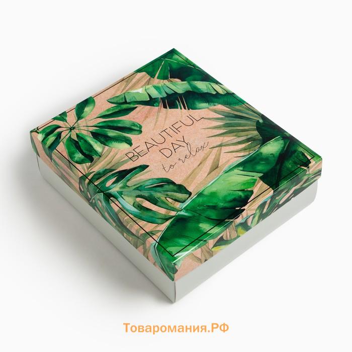 Набор подарочный  Tropics, полотенце 30х60 см и аксессуары.