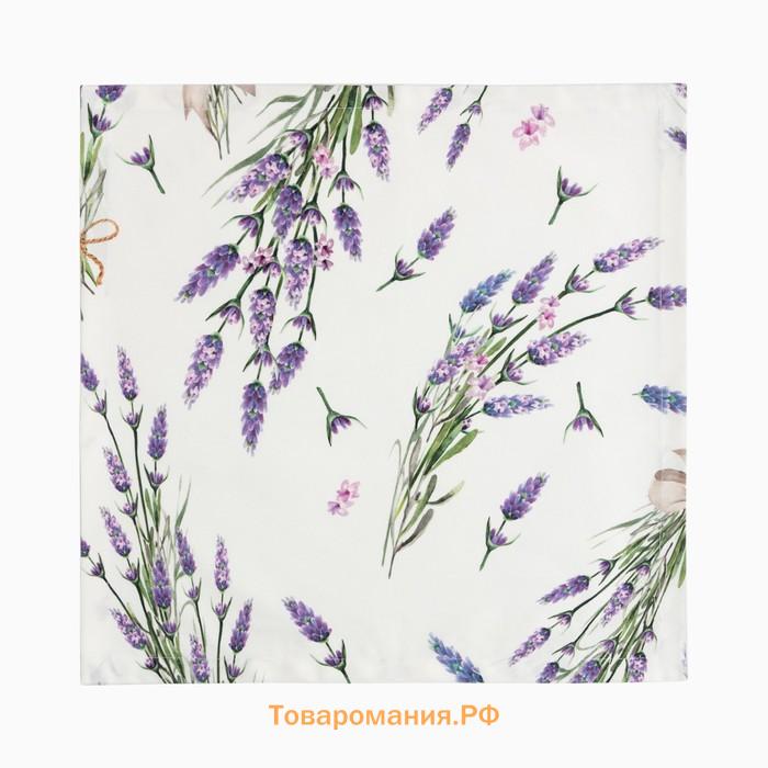 Набор салфеток с декорат. кольцами  Lavender 40х40 см - 2 шт, 100% хл, саржа