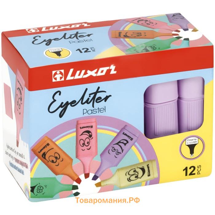 Маркер текстовыделитель Luxor Eyeliter Pastel, 1.0-4.5 мм, чернила на водной основе, пастельный фиолетовый