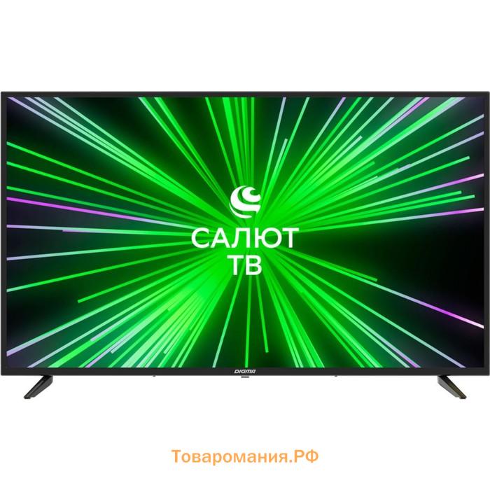 Телевизор Digma DM-LED43UBB35, 43", 3840x2160, DVB-T/T2/C/S2,HDMI 3, USB 2, Smart TV, чёрный