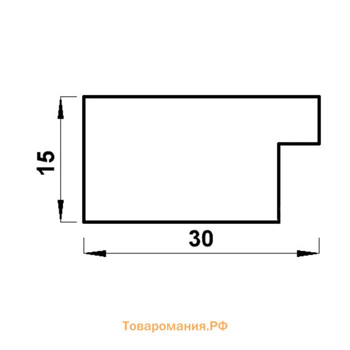 Фоторамка пластик "МИРАМ" 15х21 см, 651761-6, (пластиковый экран)