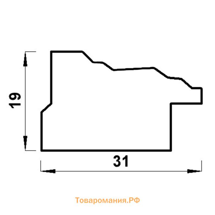 Фоторамка пластик "МИРАМ" 10х15 см, 653162-4, (пластиковый экран)