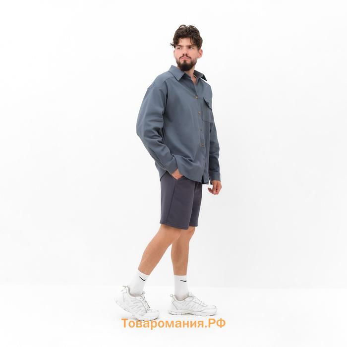 Рубашка мужская MIST oversize размер 48, графитовый