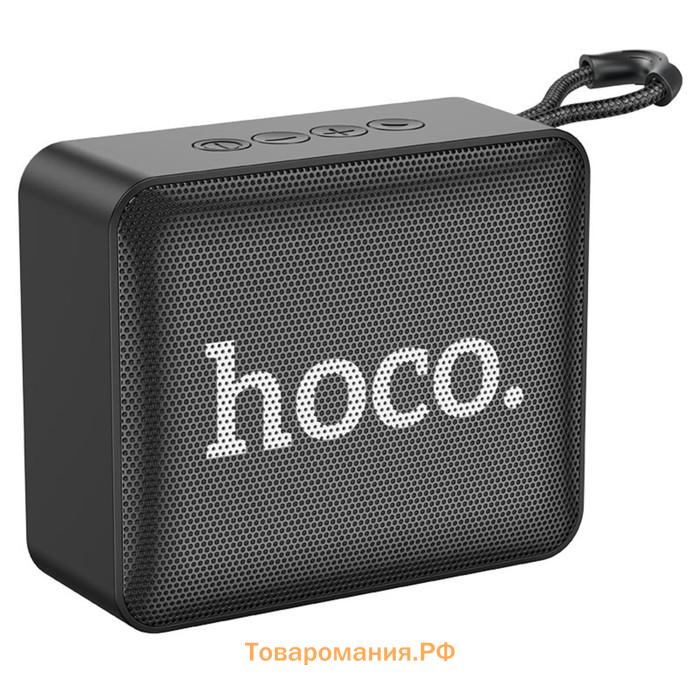 Портативная колонка Hoco BS51, 5 Вт, ВТ 5.2, FM, AUX, 1200 мАч, чёрная