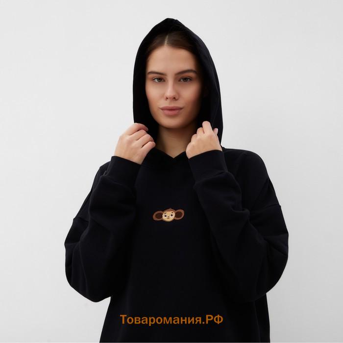 Толстовка KAFTAN Чебурашка размер 40-42, черный