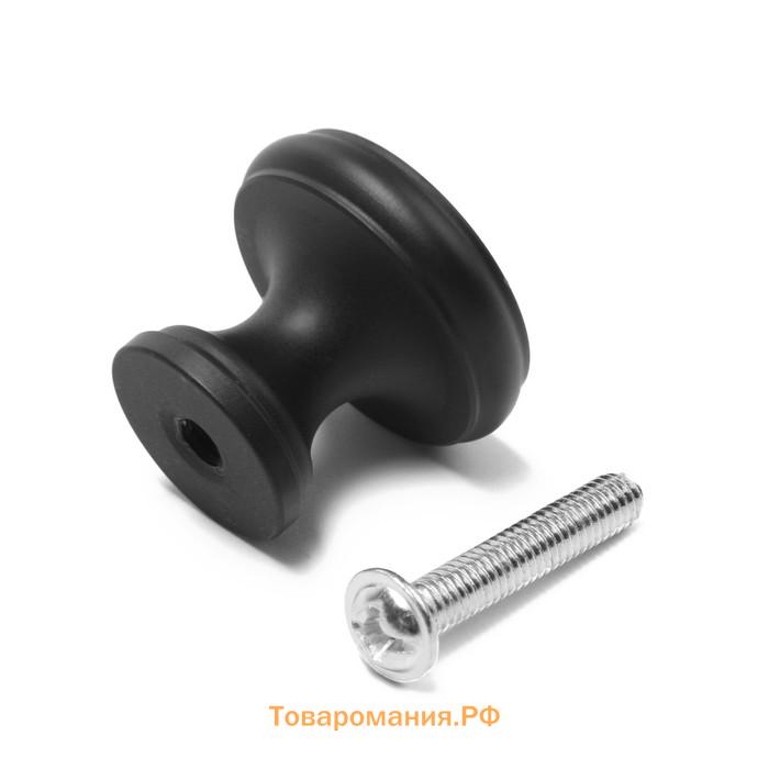 Ручка-кнопка CAPPIO PK321, d=24 мм, цвет черный