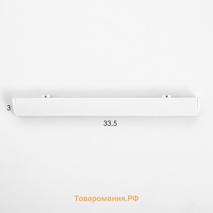 Светильник трековый SLIM "Линза-33" LED 18Вт 3000K-6000К 48V CRI90 белый 3,2х3,8х33,8см