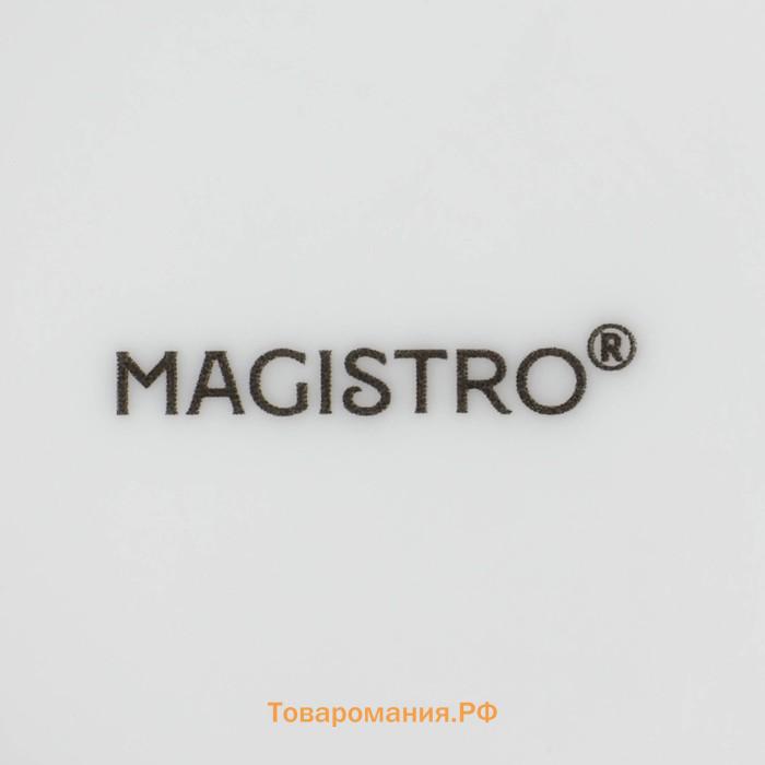 Форма для выпечки из жаропрочного фарфора Magistro White gloss, 2,5 л, 34×22×6,5 см