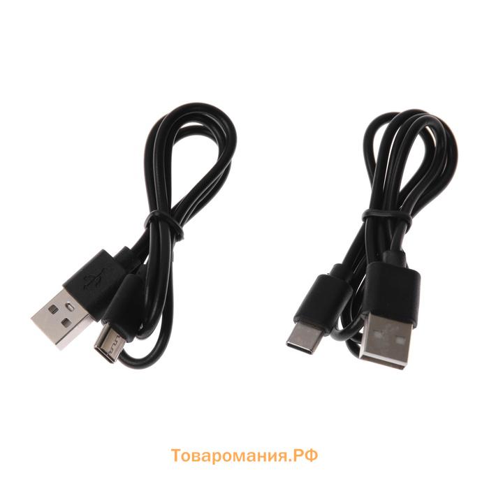 Портативная колонка Pulse6, 12 Вт, 1800 мАч. BT5.3, подсветка, micro SD, синяя