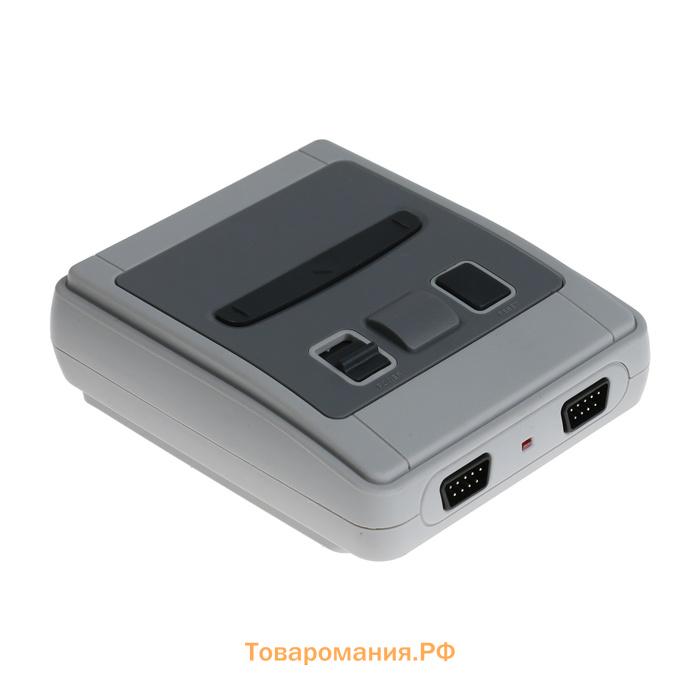 Игровая приставка 620 SFC, 620 игр, AV кабель, 2 проводных джойстика, серая