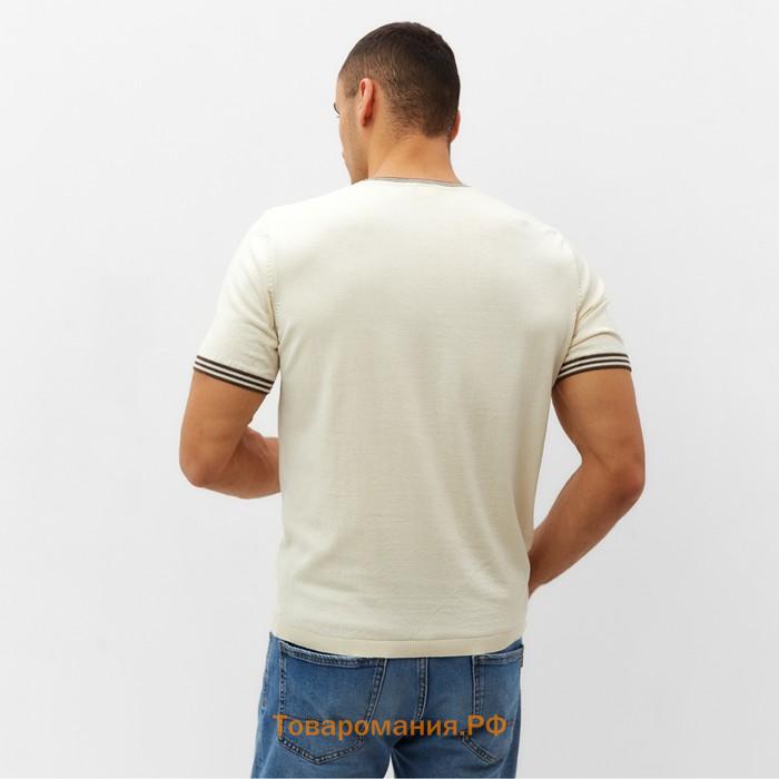 Джемпер мужской MINAKU REGULAR FIT: цвет экрю, р-р 48