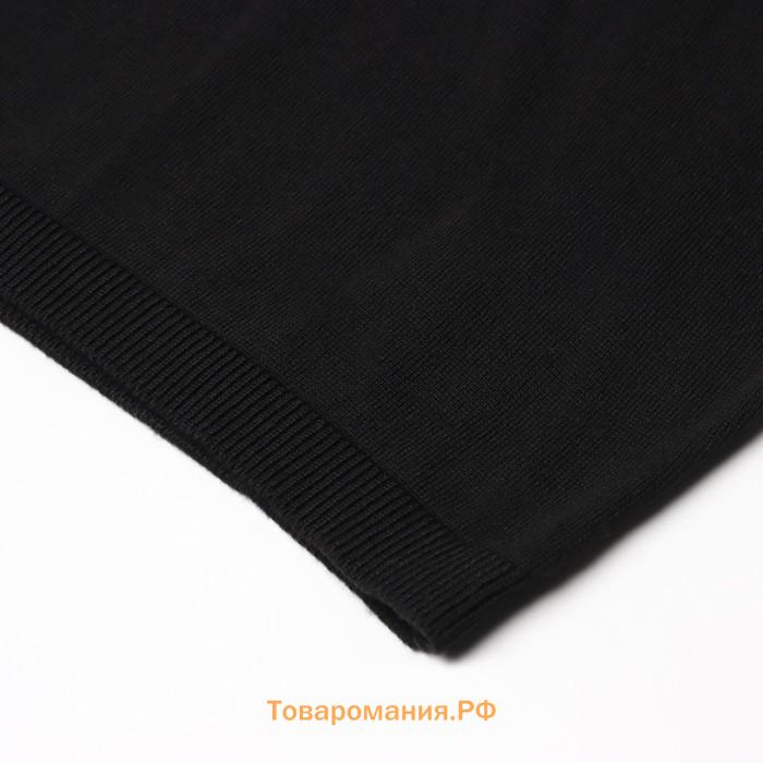 Джемпер мужской короткий рукав MINAKU REGULAR FIT: цвет чёрный, р-р 54