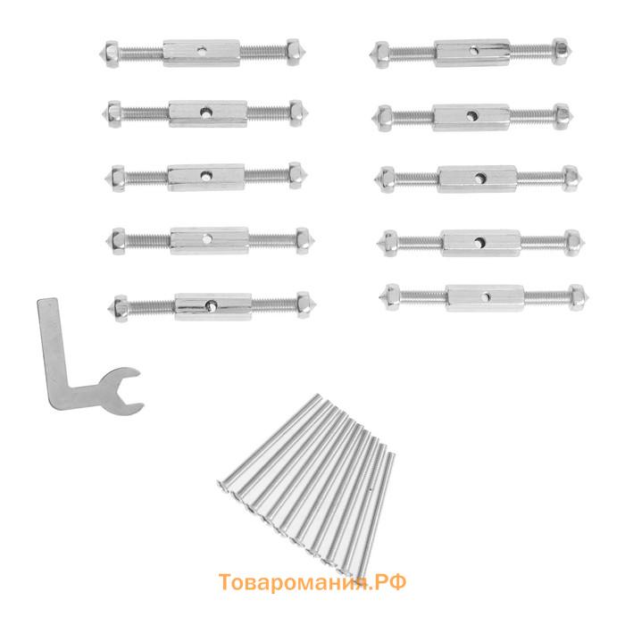 Набор ремкомплект для розетки ТУНДРА, 68-86 мм, 10 шт., ключ в комплекте