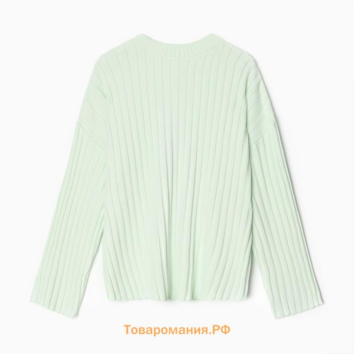 Джемпер вязаный женский MINAKU:Knitwear collection цвет фисташковый, р-р 50-52