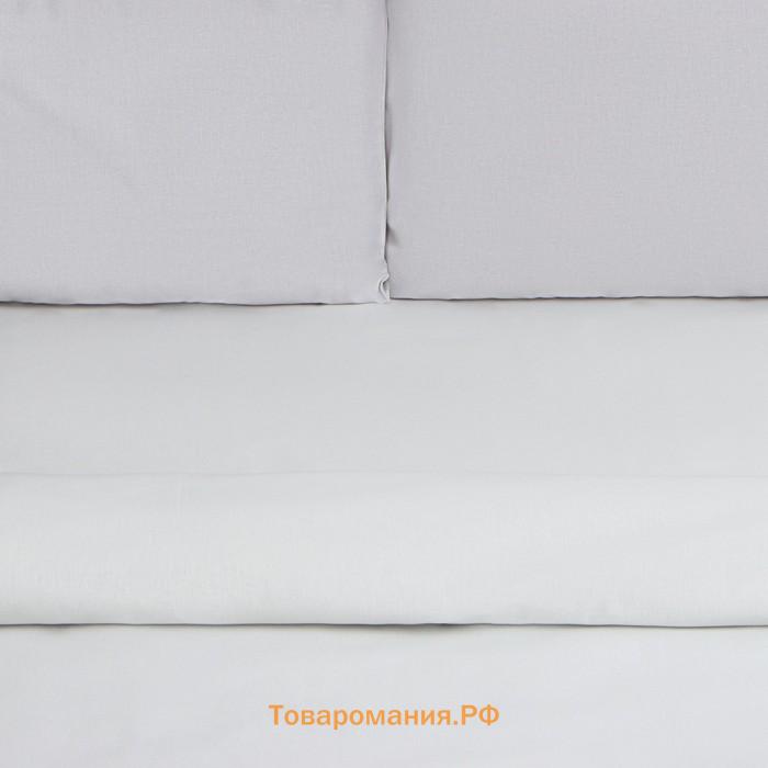 Постельное бельё  евро Flower strip(вид 2) 200 х217 см, 220х240 см, 50х70 см -2 шт, поплин