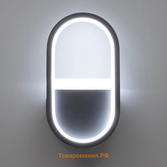 Бра "Олландо" LED 16Вт 6000К черный 12х5х22 см