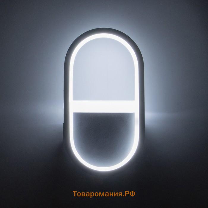 Бра "Олландо" LED 16Вт 6000К черный 12х5х22 см