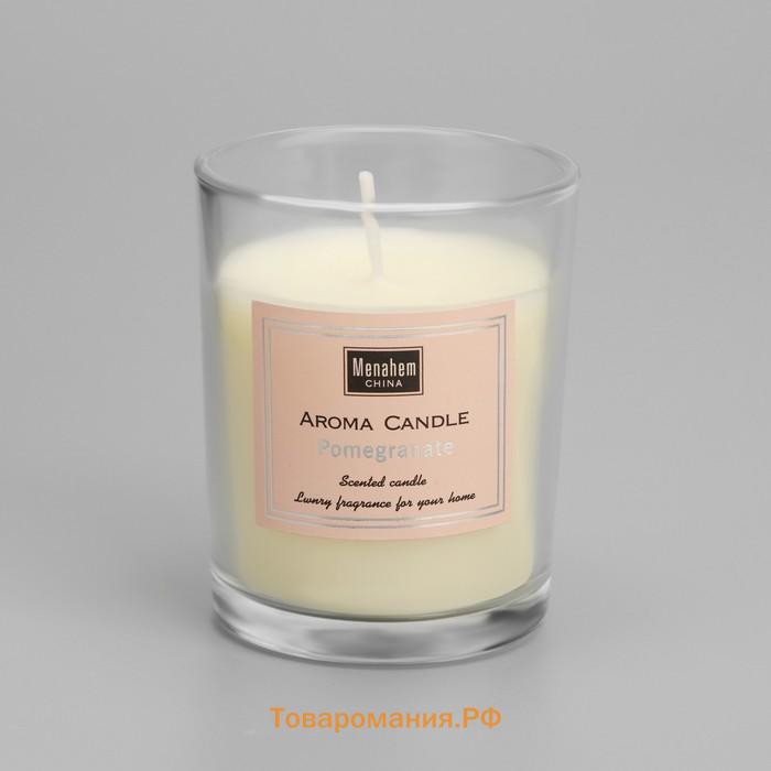 Набор свечей ароматических "Aroma Candle", гранат, 3 шт