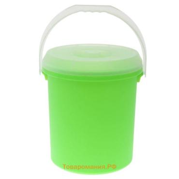 Ведро с крышкой Darel plastic, 20 л, d=30 см, h=34,5 см, пластик, МИКС