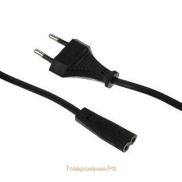 Кабель питания Cablexpert PC-184/2-1.8M, CEE 7/16 - C7, 2-pin, 2.5 А, 1.8 м, черный