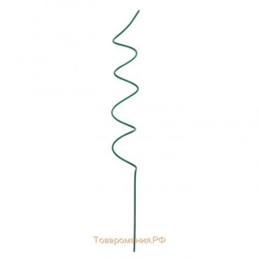 Кустодержатель для цветов, d = 5 см, h = 50 см, металл, зелёный, «Спираль»