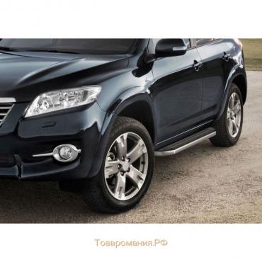 Порог-площадка "Premium" RIVAL, Toyota Rav 4 2006-2013, с крепежом, A160ALP.5702.1