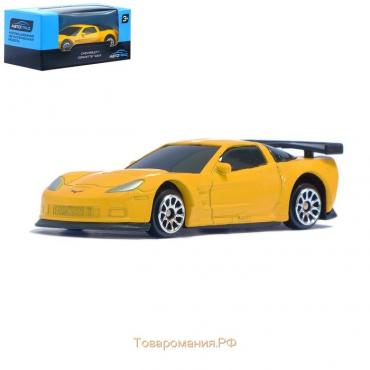 Машина металлическая CHEVROLET CORVETTE C6-R, 1:64, цвет чёрный