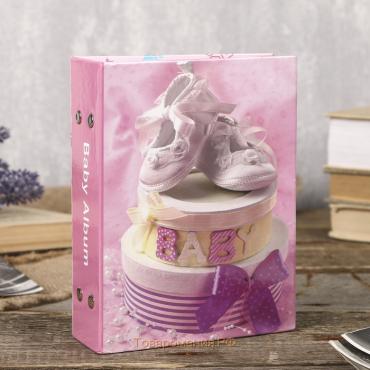 Фотоальбом на 100 фото 10X15см "baby shoes" для девочки