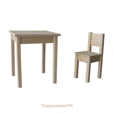Набор «Незнайка», стол и стул, массив сосны, без покрытия