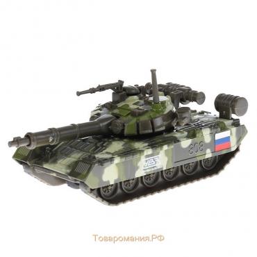 Машина металлическая «Танк T-90» 12 см, подвижные детали, инерционная