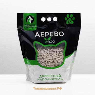 Наполнитель древесный "Пижон" Premium White, белые пеллеты, 5 л