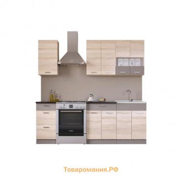 Кухня «Николь» со столешницей, размер 1.6 м, материал ЛДСП, цвет сонома / латте