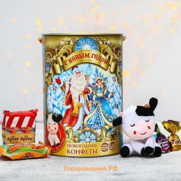 Сладкий детский подарок «С Новым годом»: конфеты шоколадные 1 кг, игрушка